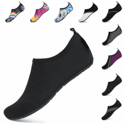 🌊👟 SAGUARO Unisex Badeschuhe Herren Schwimmschuhe Damen Schnell Trocken Wasserschuhe Outdoor Aqua Schuhe, 37-47EU 38/39 EU Ruß