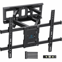 📺🔧 PERLESMITH TV Wandhalterung für 37-85 Zoll Fernseher - Platzsparendes Design & Hohe Stabilität