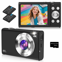 Digitalkamera 4K Autofokus Fotoapparat Fotokamera mit 32G SD Karte | Angebot