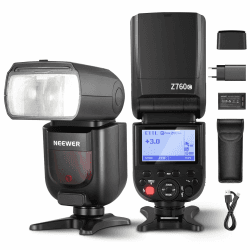 NEEWER Z760-C TTL Blitzgeräte Kompatibel mit Canon 📸 Blitzlicht 76Ws GN60 2,4G 1/8000s HSS