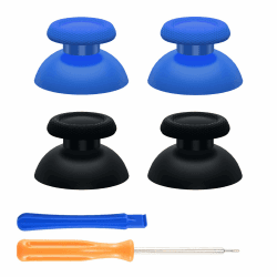 🎮 eXtremeRate 2 Paar Thumbsticks für ps5 & ps4 Controller - Schwarz&Blau