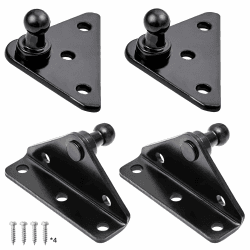 ARANA 10MM Kugelzapfenhalterung für Gasfeder Gasfederbeine Lift Stützen Stoßdämpfer Federstütze 4PCS, Schwarz 10mm Eisenhaltig ⚙️🔩