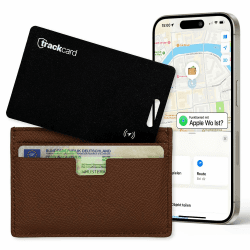 TRACKCARD® Air Tag Karte im Kartenformat für die Brieftasche | Wiederaufladbar, smart & wasserdicht