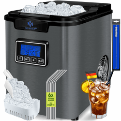 🧊 KESSER® Eiswürfelbereiter | Eiswürfelmaschine Edelstahl | 150W Ice Maker 🧊