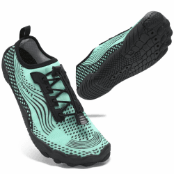 ZHR Badeschuhe Herren Damen rutschfest Barfußschuhe Leicht Schnell Trocknend Wasserschuhe Schwimmschuhe Strandschuhe Unisex EU 35-47 42 EU D Teal 🩴🏊‍♂️