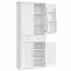 VASAGLE Küchenschrank, Hochschrank Küchenbuffet Vitrinenschrank 🌟