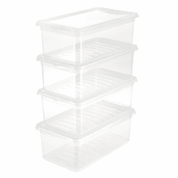 Aufbewahrungsboxen Set mit Air Control System - 4-teilig, Transparent