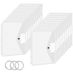 TOOELMON Dokumentenmappe A4, 20 Stück Premium Transparent Dokumententasche Kunststoff 🗂️