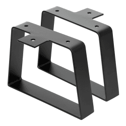 Signstek 15,2cm Schwarze trapezförmige Tischbeine für Möbel