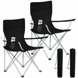 🏕️ AMHANCIBLE Campingstuhl Faltbar 2er Set 🪑