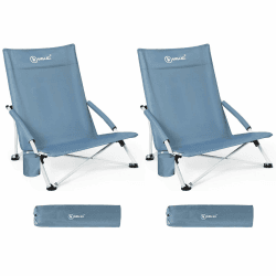 🏖️ Gönnen Sie sich Komfort unterwegs! Strandstuhl - Klappbar & Leicht - 2 Stühle