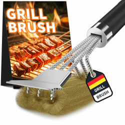 Grillbürste Messing mit 3-in-1 Funktion 🌭🔥