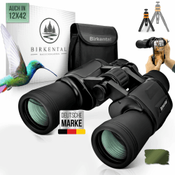 Birkental Fernglas Erwachsene 10x50 inkl. Zubehör-Anfänger und Profis-HD Zoom-wasserdicht-leicht-kompakt