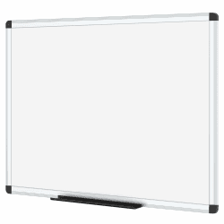🌟 VIZ-PRO Whiteboard - Magnetisch - 60 x 45 cm Silbrig 🌟
