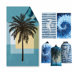 🏖️ Asbtos Strandtuch Groß, 180 x 100 cm Doppelseitig Strandhandtuch 🌴