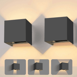 Vatato LED Wandleuchte 12W, Innen/Aussen Aluminium Wandlampe 🌟
