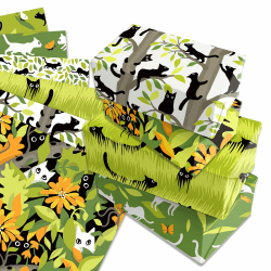 🎁🐱 Katzen Geschenkpapier für Katzen 12 Blatt 🌸🎉