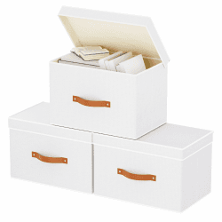 🌟 YheenLf 3 Stück Aufbewahrungsbox mit Deckel - Premium-Qualität und Gutes Design! 🌟