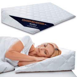 Totsy Baby Keilkissen für Bett und Sofa – 45x100 cm Lesekissen und Schaumstoff Rückenkissen