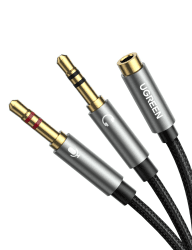 UGREEN Y Splitter Kabel Grau Audio Y Adapter 🎧