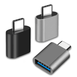 USB-C-auf-USB-Adapter (3er-Pack) für Apple MacBook Pro, MacBook, iPad, Galaxy S20-S23