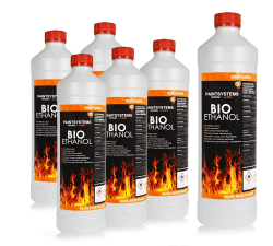 🔥 Angebot: Bio Alkohol 100% 6 x 1 Liter - BIOETHANOL für Alkohol-Kamine! 🔥