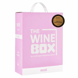 🍷📦 The Wine Box Rosé trocken - Wein-Box Jechtinger Roséwein mit zarten Fruchtaromen