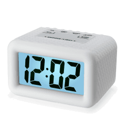 🕰️ Plumeet Großer Digitaler LCD-Reisewecker - Mit Schlummermodus und Nachtlicht