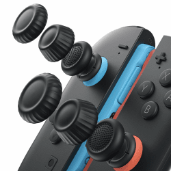 🎮 JSAUX Joystick Kappen für Nintendo Switch 2 (2025) - Schwarz, 3 Paare (6 Stück) 🎮