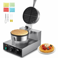 VEVOR Kommerzielles Waffeleisen 1230 W mit antihaftbeschichteten Backflächen 🧇🔥
