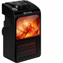 🔥 KESSER® Steckdosen Heizlüfter Energiesparend Mini mit Kaminfeuereffekt 🌡️