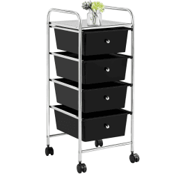 Yaheetech Badrollwagen Badezimmerwagen Rollcontainer mit 4 Schubladen 🛒