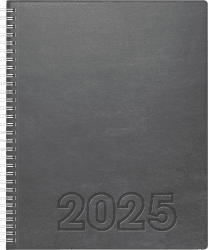 📅 BRUNNEN Buchkalender Mod. Manager Wt 7 weektimer 2025 | 210×260 mm, Kunstleder, grau