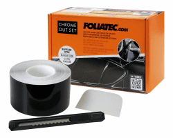 🚗 Foliatec Chrome Out Set, Schwarz Glänzend 🛠️