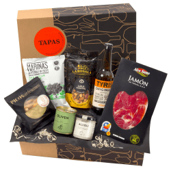 🎁 Jamon.de Präsentkorb TAPAS | Gefüllter Geschenkkorb aus Spanien 🇪🇸