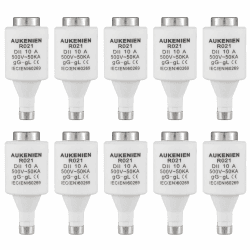 🔌🔒 AUKENIEN DII E27 R021 Spirale Keramik Sicherungen 10A 10 Stück