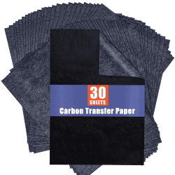 PSLER Kohlepapier zum Nachzeichnen von Graphit-Transferpapieren - 30 Stück