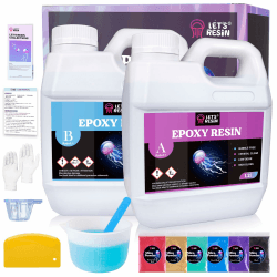 LET'S RESIN 2,4L Epoxidharz Set für Anfänger ⭐🎨