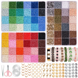 JHWELRG 36500 Stück 72 Farben Bunte Perlen für Armbänder 3mm Perlen Set 🌈