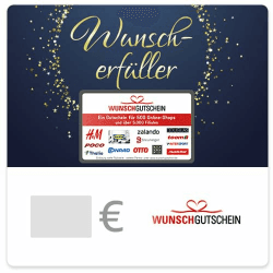 🎁 WUNSCHGUTSCHEIN - Das perfekte Geschenk 🌟 500 Einlösepartner 🇩🇪 - Per E-Mail 📧 15 Wunscherfüller Gold