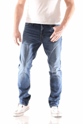 JACK & JONES Herren Jeans Glenn ARIS Slim Fit Stretch Denim 34W / 32L Blau 🌟