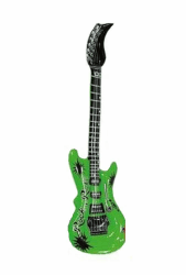 🎸 Pohly Aufblasbare Luftgitarre ca. 100 cm grün 🎶