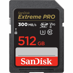 SanDisk Extreme PRO SDHC UHS-II Speicherkarte V90 512 GB 📸🎥