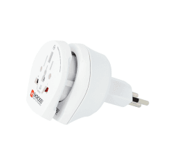 🌍🔌 Skross 101405 Combo Steckeradapter, Weiß, One Size - Sonderangebot!