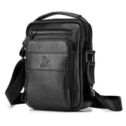 👜🔥 BAIGIO Leder Umhängetasche Herren Schultertasche Vintage Männer Tasche Crossbody Bag