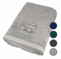 Angebot: Lashuma XXL Strandtuch 100x200 cm Grau - Stein 🏖️