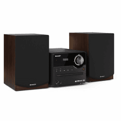 🔊🎶 SHARP XLB517DBR Mirco-Soundsystem 45W (Digitalradio mit DAB, DAB+ und UKW/FM-Radio, Bluetooth, USB, CD, MP3), braun Micro-Soundsystem Braun 🎶🔊