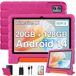 ZIOVO Kinder Tablet 10 Zoll Android 14 - Rosa Rosa Pro 🚀📱