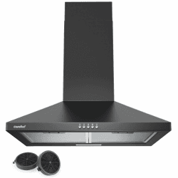 COMFEE' CHT 3.6A17B Dunstabzugshaube 60cm Umluft & Abluft Schwarz Pyramide