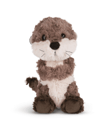 NICI 49150 Kuscheltier Otter Oda 20cm grau schlenkernd 🦦 Nachhaltiges Stofftier aus weichem Plüsch